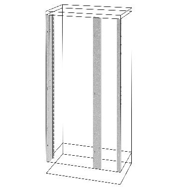 Montanti anteriori - vano affiancato - qdx 1600 h - 1800mm product photo Photo 01 3XL