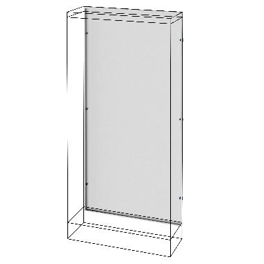 Pannello posteriore - qdx 630/1600 h - 850x2000mm product photo Photo 01 3XL