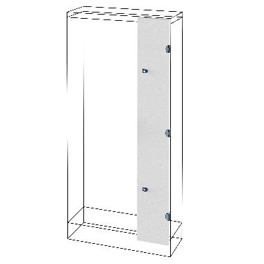 Porta cieca - vano affiancato - qdx 630/1600 h - (600+300)x2000mm product photo Photo 01 3XL