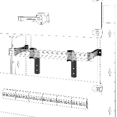 Coppia di staffe di montaggio - qdx - per strutture p=300mm - per dispositivi modulari serie 90 product photo Photo 01 3XL