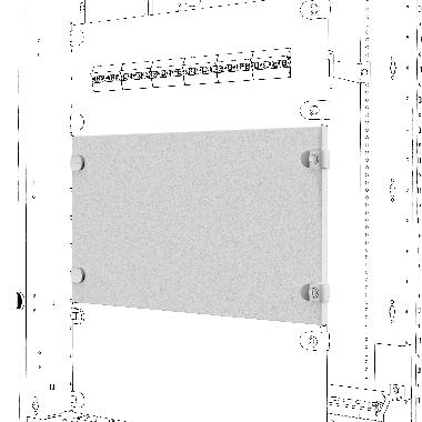 Pannello frontale cieco - qdx - 850x150mm product photo Photo 01 3XL