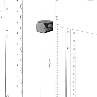 Supporti per canaline di cablaggio verticale - qdx - 8 pezzi product photo Photo 01 3XL