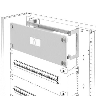 Kit di installazione interruttori scatolati msx su piastra - verticale - esecuzione fissa - msx/e/m 1000 - 600x600mm product photo Photo 01 3XL