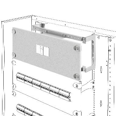 Kit di installazione interruttori scatolati msx su piastra - verticale - esecuzione fissa - msx/e/m 1000 - 600x600mm product photo Photo 01 3XL