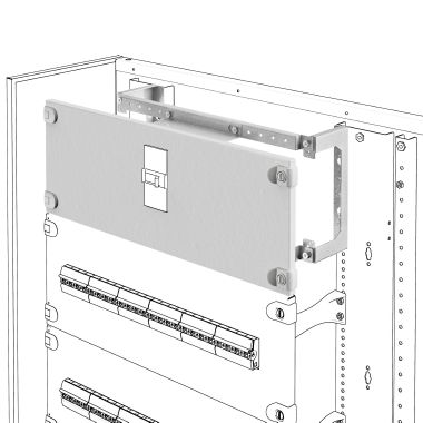 Kit di installazione interruttori scatolati msx su piastra - orizzontale - esecuzione fissa - manovra rotativa diretta - msx/d 125 - 600x200mm product photo Photo 01 3XL