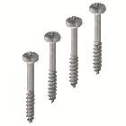KIT 4 VITI AUTOFILETTANTI IN ACCIAIO INOX - PER POZZETTI 300X300X300 product photo