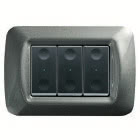 PULSANTIERA 3 CANALI + PLACCA TIT.S/B/T product photo