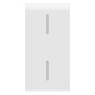 TASTO INTERCAMBIABILE PER COMANDI ASSIALI - CON 2 DIFFUSORI - 1 MODULO - BIANCO LUCIDO - CHORUSMART product photo