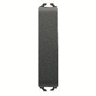 DEVIATORE UNIPOLARE 250V ac - 10AX - NEUTRO - 1/2 MODULO - NERO SATINATO - CHORUSMART product photo
