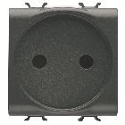 PRESA STANDARD FRANCESE 250V ac - 2P 16A - 2 MODULI - NERO SATINATO - CHORUSMART product photo