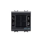Pulsantiera - easy - 4 canali 2 moduli - nero - chorus product photo