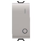 INTERRUTTORE BIPOLARE 250V ac - 16AX - TASTO NEUTRO - SIMBOLO 0/1 - 1 MODULO - NATURAL BEIGE SATINATO - CHORUSMART product photo