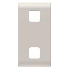 TASTO INTERCAMBIABILE PER COMANDI ASSIALI - DA COMPLETARE CON 2 LENTI - 1 MODULO - NATURAL BEIGE SATINATO - CHORUSMART product photo