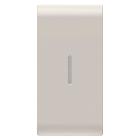 TASTO INTERCAMBIABILE PER COMANDI ASSIALI - CON DIFFUSORE - 1 MODULO - NATURAL BEIGE SATINATO - CHORUSMART product photo