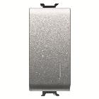 DEVIATORE UNIPOLARE 250V ac - 16AX ILLUMINABILE - CON DIFFUSORE - 1 MODULO - TITANIO - CHORUSMART product photo