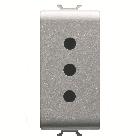 PRESA STANDARD ITALIANO 250V ac - 2P+T 10A - P11 - 1 MODULO - TITANIO - CHORUSMART product photo