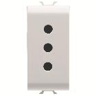 PRESA STANDARD ITALIANO 250V ac - 2P+T 10A - P11 - 1 MODULO - BIANCO SATINATO - CHORUSMART product photo