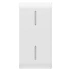 TASTO INTERCAMBIABILE PER COMANDI ASSIALI - CON 2 DIFFUSORI - 1 MODULO - BIANCO SATINATO - CHORUSMART product photo