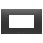 PLACCA EGO - IN TECNOPOLIMERO - 4 POSTI - NERO SATINATO - CHORUSMART product photo