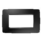 PLACCA ONE - IN TECNOPOLIMERO VERNICIATO - 4 POSTI - NERO SATINATO - CHORUSMART product photo