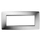 PLACCA ONE - IN TECNOPOLIMERO METALLIZZATO - 6 POSTI - CROMO - CHORUS product photo