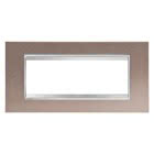 PLACCA LUX - IN METALLO - 6 POSTI - BRONZO PERLATO - CHORUS product photo