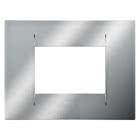 PLACCA GEO - IN TECNOPOLIMERO METALLIZZATO - 3 POSTI - CROMO - CHORUS product photo