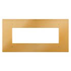 PLACCA GEO - IN TECNOPOLIMERO METALLIZZATO - 6 POSTI - ORO - CHORUS product photo