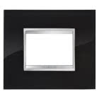 PLACCA FLAT - IN VETRO - 3 POSTI - NERO STRONG - CHORUS product photo