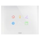 PLACCA ICE TOUCH KNX - IN VETRO - 6 AREE TOUCH - BIANCO - CHORUS product photo