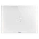 PLACCA ICE TOUCH - IN VETRO - 1 SIMBOLO - BIANCO - CHORUS product photo