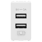 ALIMENTATORE USB - TIPO A+A - 3A - BIANCO - SYSTEM product photo