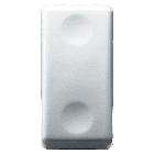 PULSANTE UNIPOLARE 250V ac - NA 10A - NEUTRO - 1 MODULO - SYSTEM WHITE product photo