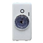 PULSANTE BIPOLARE 250V ac - NA 10A - CON CHIAVE - SIMBOLO 0/1 - 1 MODULO - SYSTEM WHITE product photo