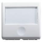 PULSANTE CON TARGA PORTANOME ILLUMINABILE 250V ac - NA 10A - 2 MODULI - SYSTEM WHITE product photo