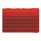 LAMPADA SEGNAPASSO CON DIFFUSORE PIANO - 12/24V - ROSSO - 3 MODULI - SYSTEM product photo