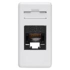 PRESA RJ45 - 4 COPPIE - CATEGORIA 6 - UTP - TOOLLESS - 1 MODULO - SYSTEM WHITE product photo