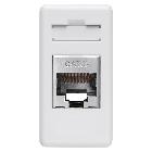 Presa rj45 - 4 coppie - categoria 6 - ftp - toolless - 1 modulo - system white product photo