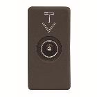 PRESA COASSIALE TV SCHERMATURA CLASSE A - CONNETTORE IEC MASCHIO 9,5mm - PASSANTE 10 dB - 1 MODULO - SYSTEM BLACK product photo