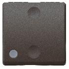 DEVIATORE UNIPOLARE 250V ac - 16AX ILLUMINABILE - 2 MODULI- SYSTEM BLACK product photo