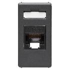 PRESA RJ45 - 4 COPPIE - CATEGORIA 6 - UTP - TOOLLESS - 1 MODULO - SYSTEM BLACK product photo