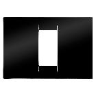 PLACCA VIRNA - IN TECNOPOLIMERO FINITURA LUCIDA - 1 POSTO - NERO TONER - SYSTEM product photo