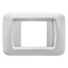 PLACCA TOP SYSTEM - IN TECNOPOLIMERO FINITURA LUCIDA - 2 POSTI - BIANCO NUVOLA - SYSTEM product photo