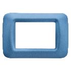 PLACCA TOP SYSTEM - IN TECNOPOLIMERO FINITURA LUCIDA - 3 POSTI - AZZURRO CIELO - SYSTEM product photo