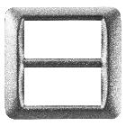 PLACCA TOP SYSTEM - IN TECNOPOLIMERO FINITURA LUCIDA - 8 POSTI (4+4 SOVRAPPOSTI) - TITANIO METALLIZZATO - SYSTEM product photo