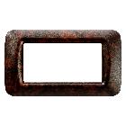 PLACCA TOP SYSTEM - IN TECNOPOLIMERO - 4 POSTI - RADICA INGLESE - SYSTEM product photo