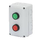 CONTENITORE COMPLETO DI OPERATORE - 2 POSTI - 1NA 1NC - PULSANTE MARCIA- ARRESTO - IP66 product photo