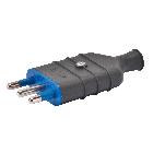 SPINA MOBILE - DIRITTA - STANDARD ITALIANO - 2P+T 16A 250V ac - TIPO S17 - ARDESIA product photo