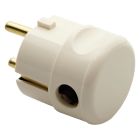 Spina mobile - a 90° - standard tedesco/francese - 2p+t 10/16a 250v ac - bianco product photo