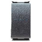 PULSANTE UNIPOLARE 250V ac - NA 16A ILLUMINABILE - LOCALIZZAZIONE NOTTURNA - 1 MODULO - PLAYBUS product photo